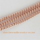 1 M Chaine laiton or rose torsade soudée 2mmx0,6mm