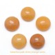 2 cabochons pierre semi-précieuse jade citron 12mm