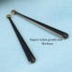 2 Sequins laiton longue goutte émail noir 38x4mm