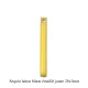 4 breloques sequin bâton émaillé jaune  28x3mm