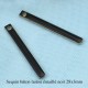 4 breloques sequin bâton émaillé noir 28x3mm