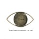 4 supports cabochon connecteur oeil de cheval bronze 27x15mm