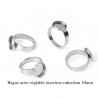 1 Bague acier inoxydable réglable insertion 10mm