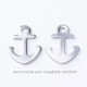 10 ancres marine acier inoxydable 14x10mm