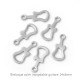 10 mini breloque acier inoxydable guitare 14x6mm