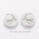 4 breloques médaillon hirandelle acier inoxydbale 12mm