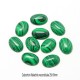 1 cabochon pierre fine malachite reconstituée 25x18mm