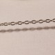 1 mètre chaine 5PYS maillon ovale plat 3x2mm platine