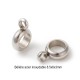 10 perles bélières intercalaire acier inoxydable 8.5x6x3mm