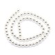 10 Perles hématite non magnétique grade AAA plaqué argent 4mm