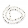 10 Perles hématite non magnétique grade AAA plaqué argent 4mm