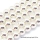 10 perles hématite rondes plaqué argent grade AAA 6mm