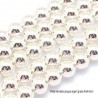 10 perles hématite rondes plaqué argent grade AAA 6mm