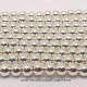 10 Perles rondes hématite grade AAA plaqué argent 8mm