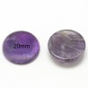 1 cabochon pierre gemme améthyste 20mm