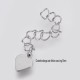 10 chainettes finition  acier inoxydable 50mm