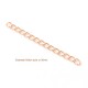 10 chainettes acier inoxydable or 50mm