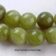 10 Perles naturelles gemme péridot 8mm