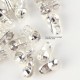 30 cache noeuds métal argenté clair  pour chaine bille2 mm