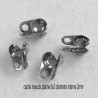 20 cache noeuds métal argenté platine pour chaine bille 2mm