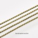 1M  chaine CHC-T007 laiton serpentine bronze 0,8mm