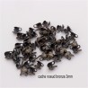 50 caches noeud   laiton 6x3mm pour chaine 2,5/3mm