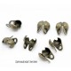 100 cache noeud bronze pour chaine bille 1,5mm