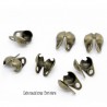 50 cache noeud bronze pour chaine bille 1,5mm