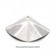 4 pendentifs acier inoxydable triangle 28x20mm