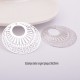 2 Estampes filigrane rond laiton argent plaqué  38mm