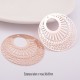 2 estampes filigrane laiton rose gold 38mm