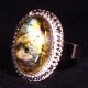 1 support de  bague plaqué argent ovale 13x18mm