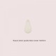 4 Sequins goutte émaillées reversible blanc 12x6mm