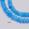 20 perles jade boulier facette  bleu outremer 3mm