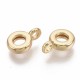 4 bélières laiton plaqué or 18KT  10x7mm