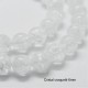 10 perles rondes cristal véritable craquelé 6mm