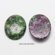 1 cabochon pierre gemme rubis zoisite 18x25mm