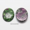 1 cabochon pierre gemme rubis zoisite 18x25mm
