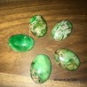 1 Cabochon pierre naturelle  jaspe sédiment  vert beige  18x25mm