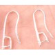 1paire boucle d'oreille crochet longue argent 925