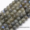 6 perles de pierres semi-précieuse de labradorite 8mm