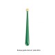 2 Pendentifs sequins laiton goutte émail vert prairie  38x4mm