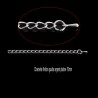 10 chainettes de finition  argent mat platine 70mm