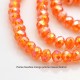 6mm 30 perles cristal AB orange prisme mauve