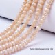 50 perles facette cristal chair prisme arc en ciel 6x4mm