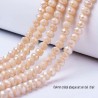 20 perles facette cristal chair prisme arc en ciel 6x4mm