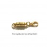1 fermoir magnétique laiton or 34x4mm