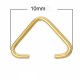 20 fermoirs pince triangle  zinc or 10x9mm