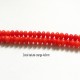 30 perles corail naturel orange lentille  4x3mm