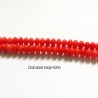 30 perles corail naturel orange lentille  4x3mm